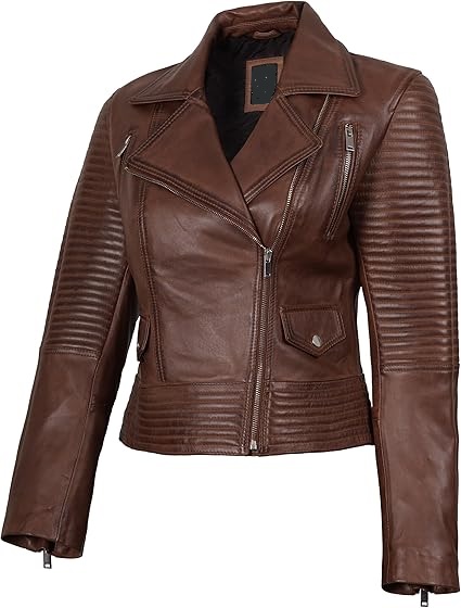 Womens Leather Jackets - Real Lambskin Stylish Leather Jacket Women For All Seasons